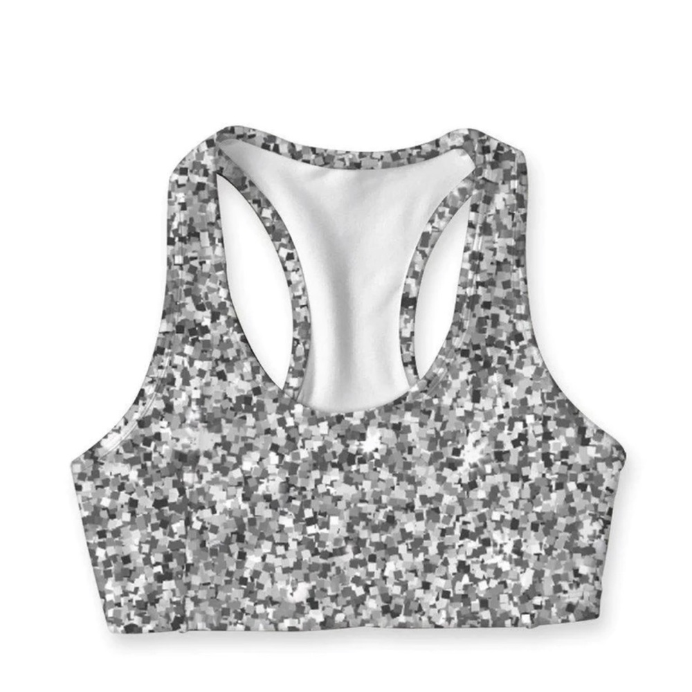 Pineapple Clothing Brand new w Tags Silver Sports Bra size Small